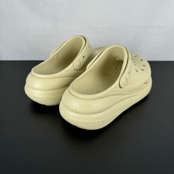 CROCS Classic Crush Clog Bone Tan Slip On Platform Sandal Ladies Size 10 - Picture 3 of 11
